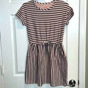 Girls Striped Dress Size Large (10/12)